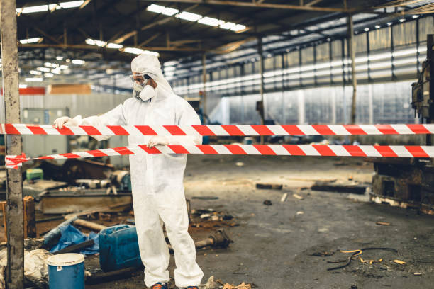 Professional Hoarding Cleanup technician working in Nordheim, TX
